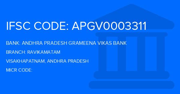 Andhra Pradesh Grameena Vikas Bank (APGVB) Ravikamatam Branch IFSC Code