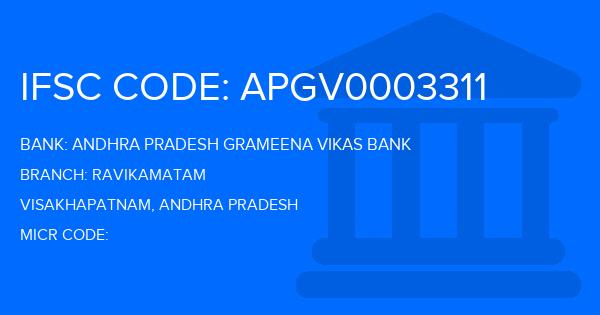 Andhra Pradesh Grameena Vikas Bank (APGVB) Ravikamatam Branch IFSC Code