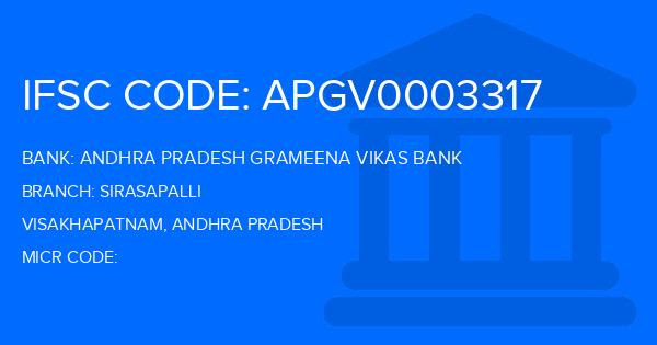 Andhra Pradesh Grameena Vikas Bank (APGVB) Sirasapalli Branch IFSC Code