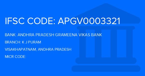 Andhra Pradesh Grameena Vikas Bank (APGVB) K J Puram Branch IFSC Code