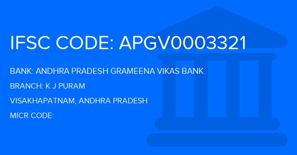Andhra Pradesh Grameena Vikas Bank (APGVB) K J Puram Branch IFSC Code