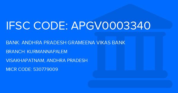 Andhra Pradesh Grameena Vikas Bank (APGVB) Kurmannapalem Branch IFSC Code