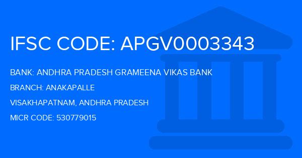 Andhra Pradesh Grameena Vikas Bank (APGVB) Anakapalle Branch IFSC Code