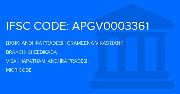 Andhra Pradesh Grameena Vikas Bank (APGVB) Cheedikada Branch IFSC Code