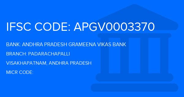 Andhra Pradesh Grameena Vikas Bank (APGVB) Padarachapalli Branch IFSC Code