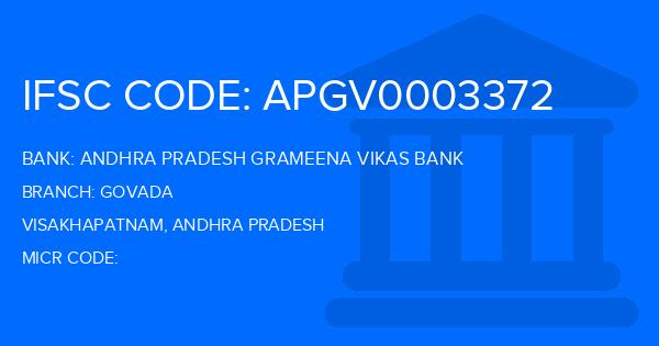 Andhra Pradesh Grameena Vikas Bank (APGVB) Govada Branch IFSC Code