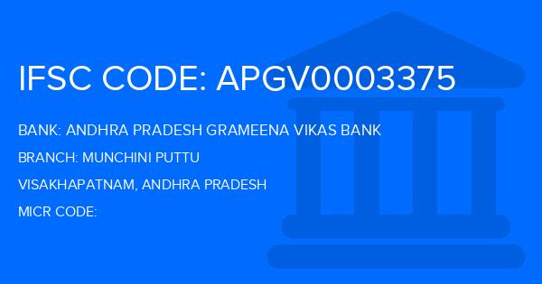 Andhra Pradesh Grameena Vikas Bank (APGVB) Munchini Puttu Branch IFSC Code