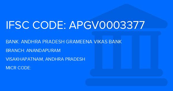 Andhra Pradesh Grameena Vikas Bank (APGVB) Anandapuram Branch IFSC Code