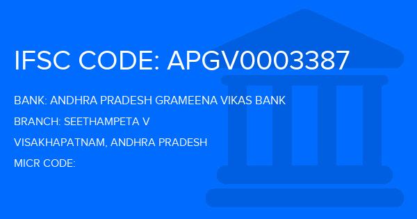 Andhra Pradesh Grameena Vikas Bank (APGVB) Seethampeta V Branch IFSC Code