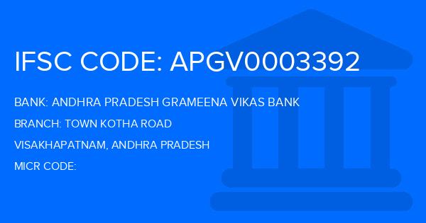 Andhra Pradesh Grameena Vikas Bank (APGVB) Town Kotha Road Branch IFSC Code