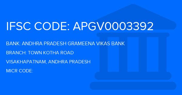 Andhra Pradesh Grameena Vikas Bank (APGVB) Town Kotha Road Branch IFSC Code