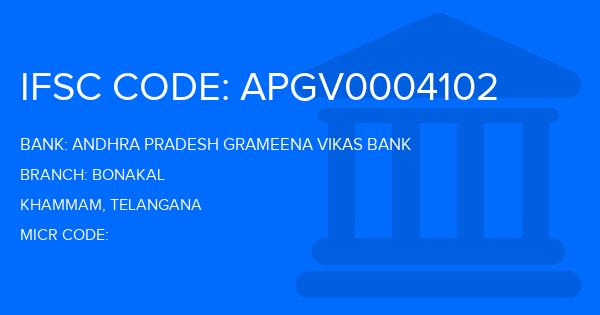 Andhra Pradesh Grameena Vikas Bank (APGVB) Bonakal Branch IFSC Code