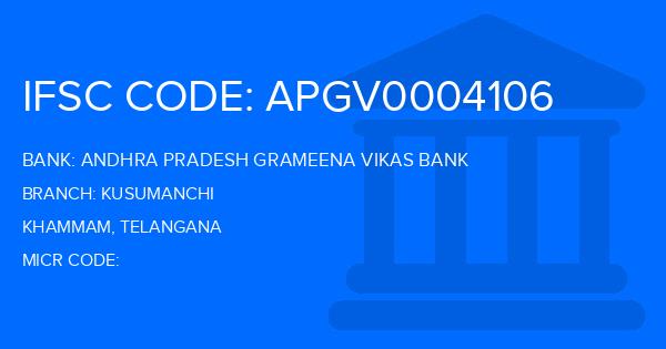 Andhra Pradesh Grameena Vikas Bank (APGVB) Kusumanchi Branch IFSC Code