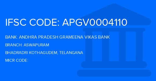 Andhra Pradesh Grameena Vikas Bank (APGVB) Aswapuram Branch IFSC Code
