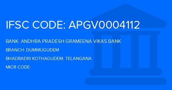 Andhra Pradesh Grameena Vikas Bank (APGVB) Dummugudem Branch IFSC Code