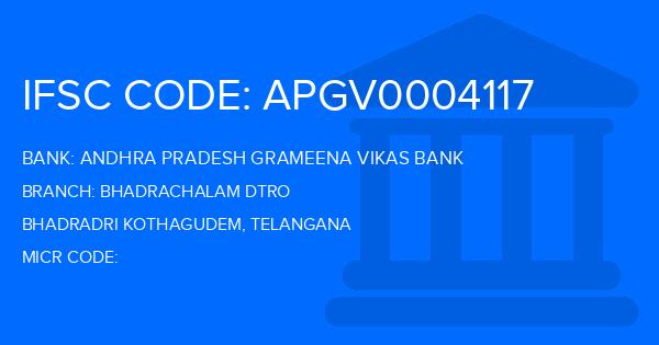 Andhra Pradesh Grameena Vikas Bank (APGVB) Bhadrachalam Dtro Branch IFSC Code