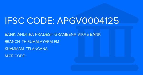 Andhra Pradesh Grameena Vikas Bank (APGVB) Thirumalayapalem Branch IFSC Code