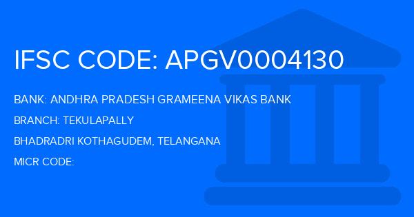 Andhra Pradesh Grameena Vikas Bank (APGVB) Tekulapally Branch IFSC Code