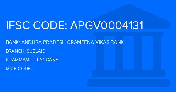Andhra Pradesh Grameena Vikas Bank (APGVB) Sublaid Branch IFSC Code