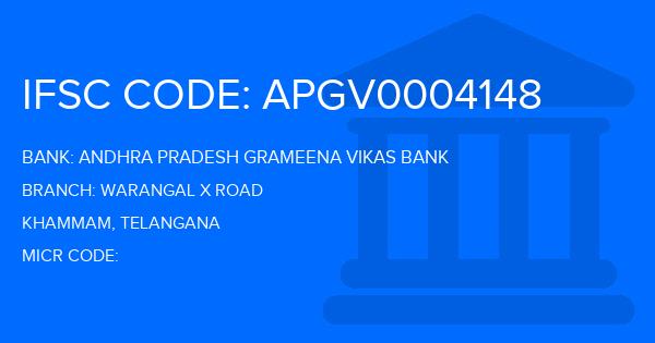 Andhra Pradesh Grameena Vikas Bank (APGVB) Warangal X Road Branch IFSC Code