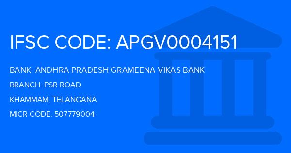 Andhra Pradesh Grameena Vikas Bank (APGVB) Psr Road Branch IFSC Code