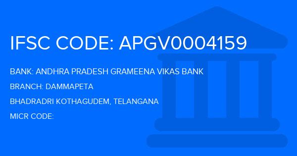 Andhra Pradesh Grameena Vikas Bank (APGVB) Dammapeta Branch IFSC Code