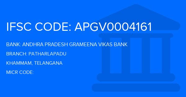 Andhra Pradesh Grameena Vikas Bank (APGVB) Patharlapadu Branch IFSC Code
