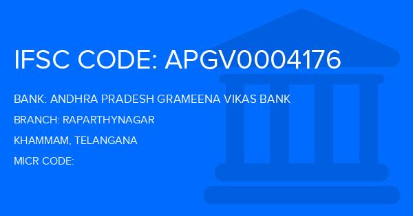Andhra Pradesh Grameena Vikas Bank (APGVB) Raparthynagar Branch IFSC Code