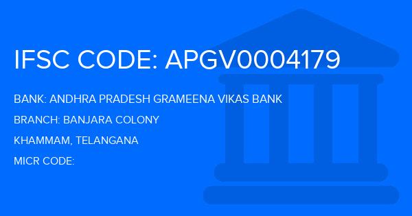 Andhra Pradesh Grameena Vikas Bank (APGVB) Banjara Colony Branch IFSC Code