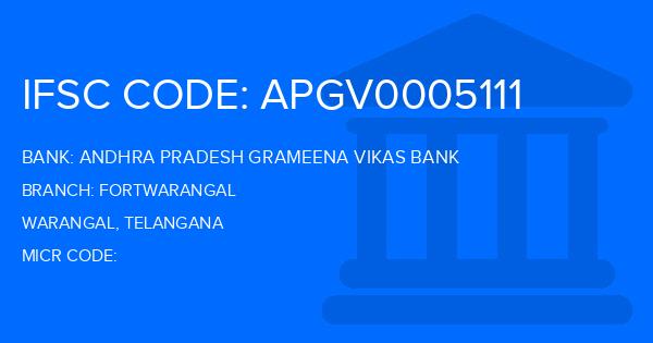 Andhra Pradesh Grameena Vikas Bank (APGVB) Fortwarangal Branch IFSC Code
