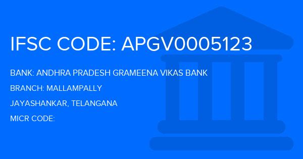 Andhra Pradesh Grameena Vikas Bank (APGVB) Mallampally Branch IFSC Code