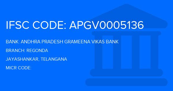 Andhra Pradesh Grameena Vikas Bank (APGVB) Regonda Branch IFSC Code