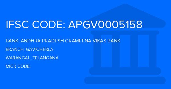 Andhra Pradesh Grameena Vikas Bank (APGVB) Gavicherla Branch IFSC Code