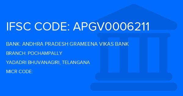 Andhra Pradesh Grameena Vikas Bank (APGVB) Pochampally Branch IFSC Code