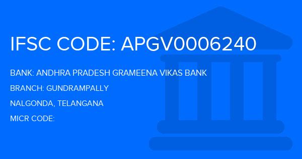 Andhra Pradesh Grameena Vikas Bank (APGVB) Gundrampally Branch IFSC Code