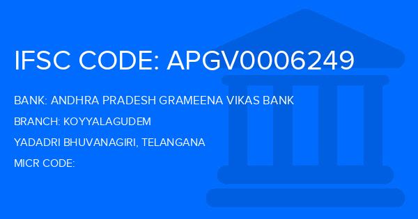 Andhra Pradesh Grameena Vikas Bank (APGVB) Koyyalagudem Branch IFSC Code