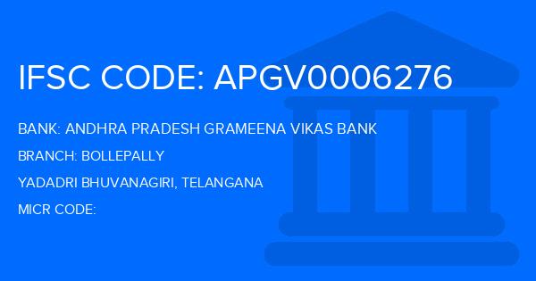 Andhra Pradesh Grameena Vikas Bank (APGVB) Bollepally Branch IFSC Code