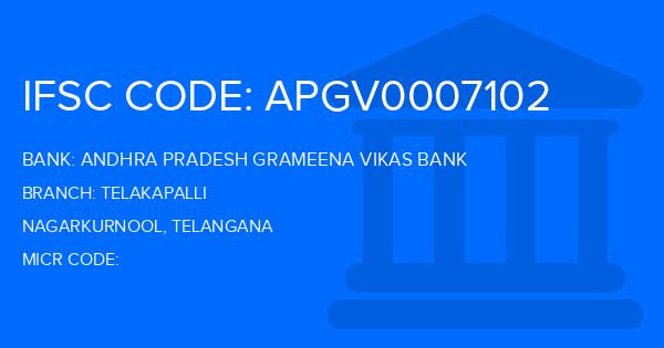 Andhra Pradesh Grameena Vikas Bank (APGVB) Telakapalli Branch IFSC Code