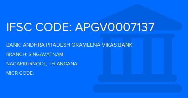 Andhra Pradesh Grameena Vikas Bank (APGVB) Singavatnam Branch IFSC Code