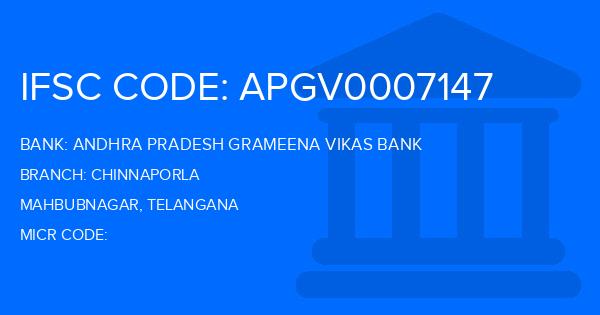 Andhra Pradesh Grameena Vikas Bank (APGVB) Chinnaporla Branch IFSC Code