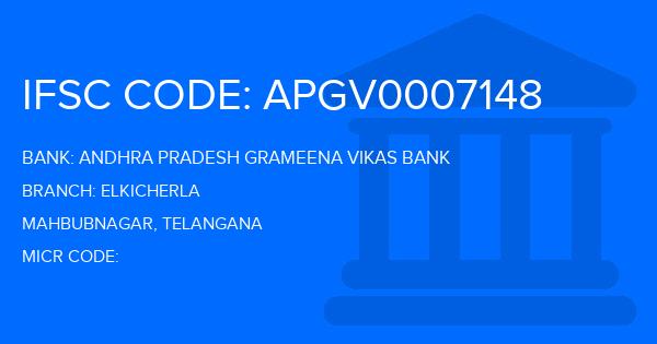 Andhra Pradesh Grameena Vikas Bank (APGVB) Elkicherla Branch IFSC Code