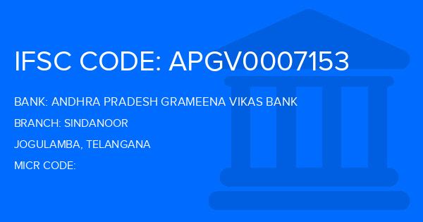 Andhra Pradesh Grameena Vikas Bank (APGVB) Sindanoor Branch IFSC Code