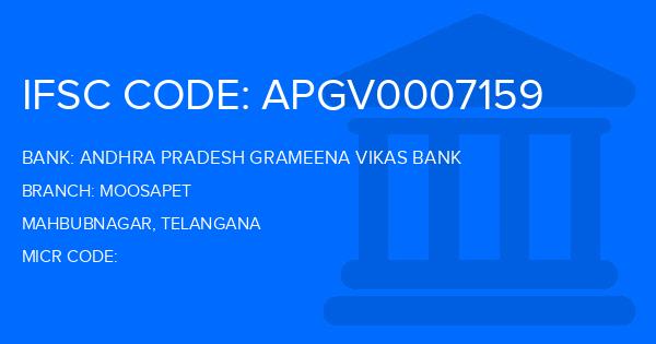 Andhra Pradesh Grameena Vikas Bank (APGVB) Moosapet Branch IFSC Code