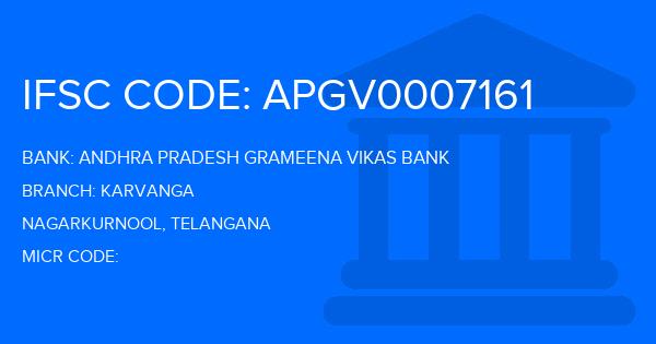 Andhra Pradesh Grameena Vikas Bank (APGVB) Karvanga Branch IFSC Code