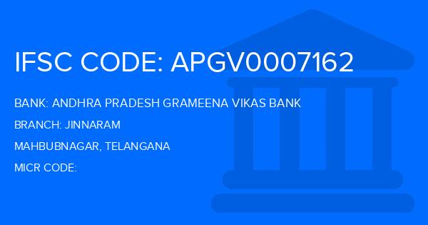 Andhra Pradesh Grameena Vikas Bank (APGVB) Jinnaram Branch IFSC Code