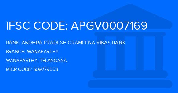 Andhra Pradesh Grameena Vikas Bank (APGVB) Wanaparthy Branch IFSC Code