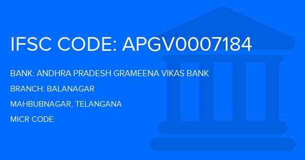 Andhra Pradesh Grameena Vikas Bank (APGVB) Balanagar Branch IFSC Code