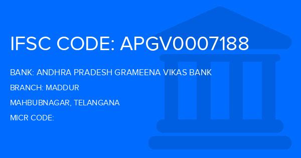 Andhra Pradesh Grameena Vikas Bank (APGVB) Maddur Branch IFSC Code