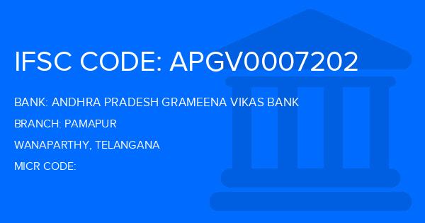 Andhra Pradesh Grameena Vikas Bank (APGVB) Pamapur Branch IFSC Code