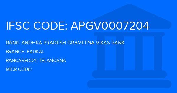 Andhra Pradesh Grameena Vikas Bank (APGVB) Padkal Branch IFSC Code